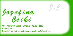 jozefina csiki business card